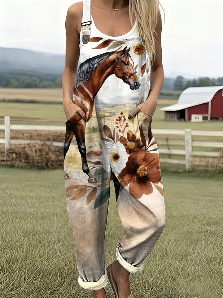 Willowmere | Rustic Equine Bloom Dungarees