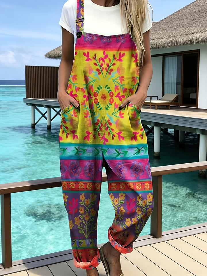 Bloomridge | Vibrant Garden Escape Dungarees