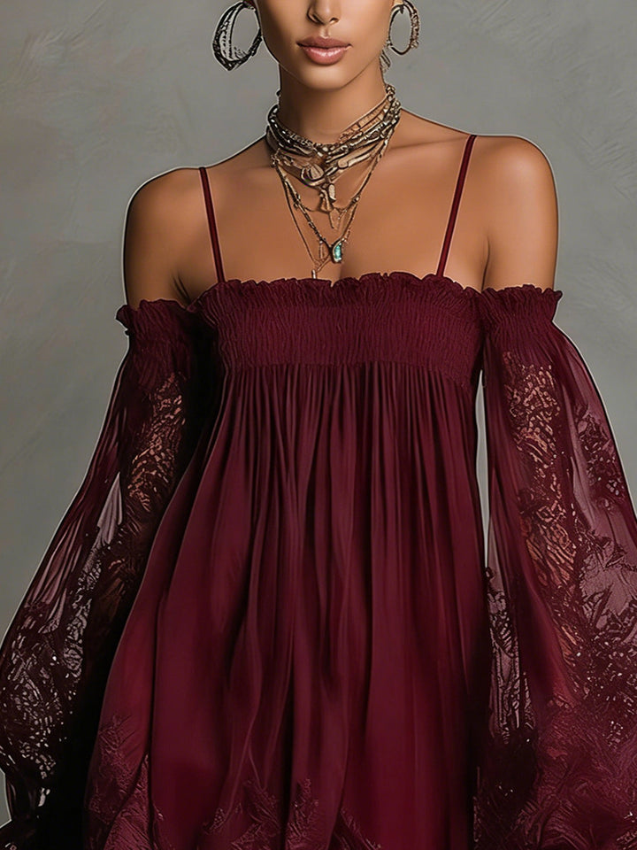 Noira | Soft Chiffon Evening Mini Dress