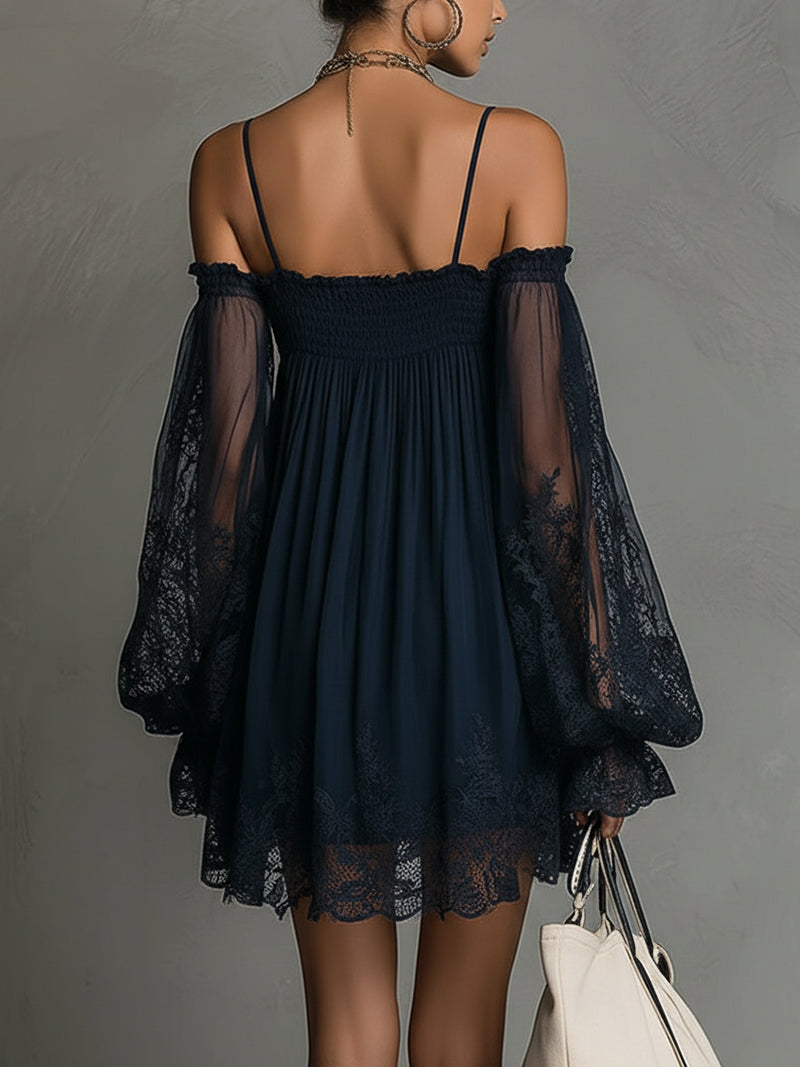 Noira | Soft Chiffon Evening Mini Dress