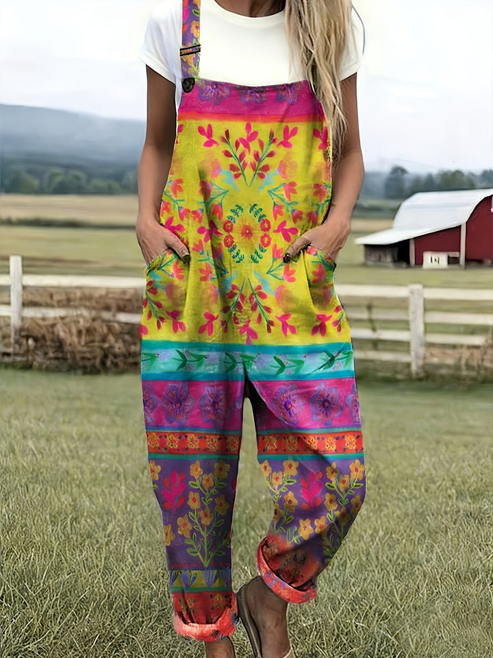 Bloomridge | Vibrant Garden Escape Dungarees