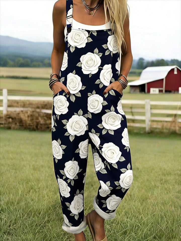 Windsor | Midnight Rose Garden Dungarees