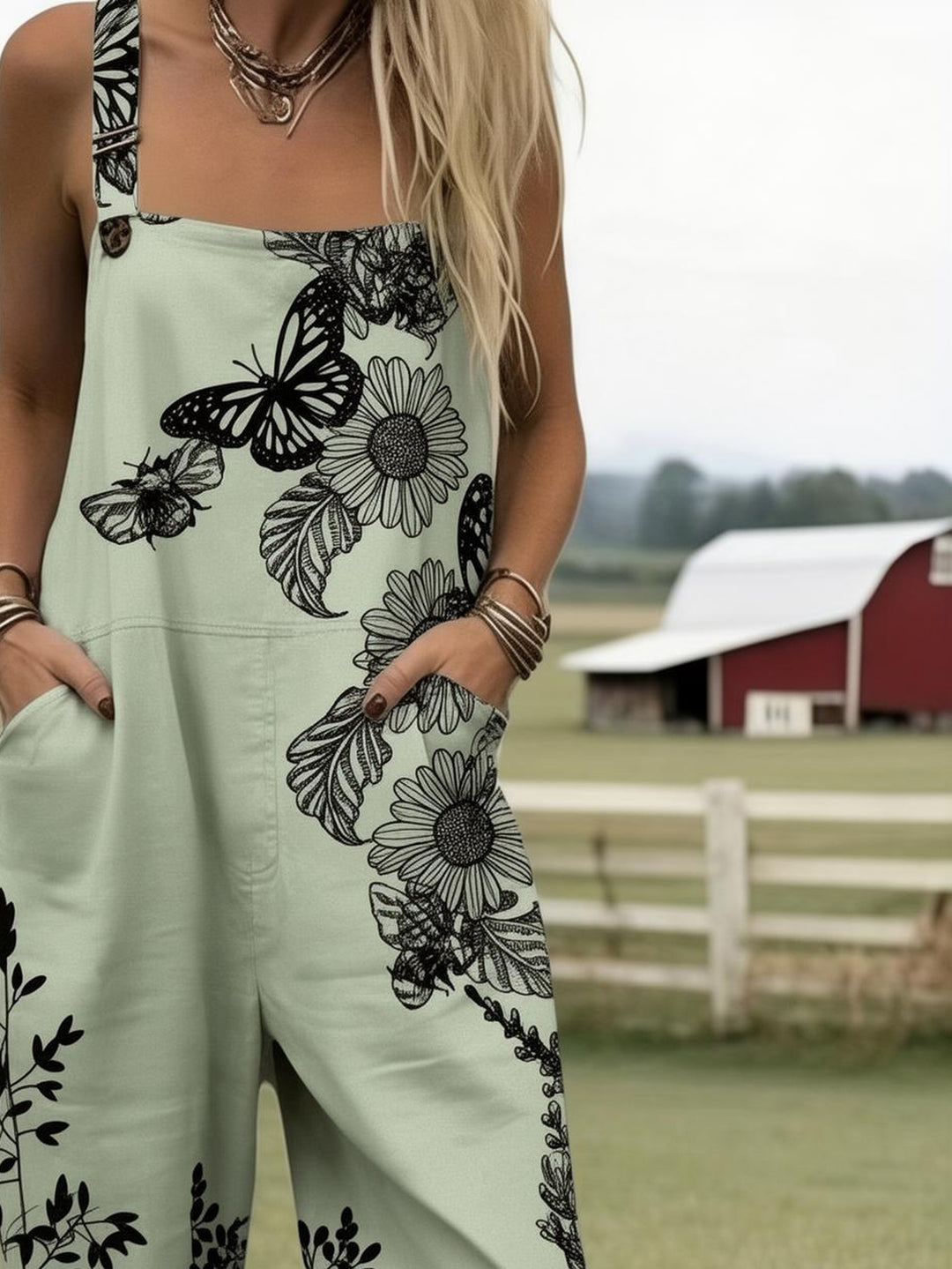 Thornfield | Sage Meadow Whisper Dungarees