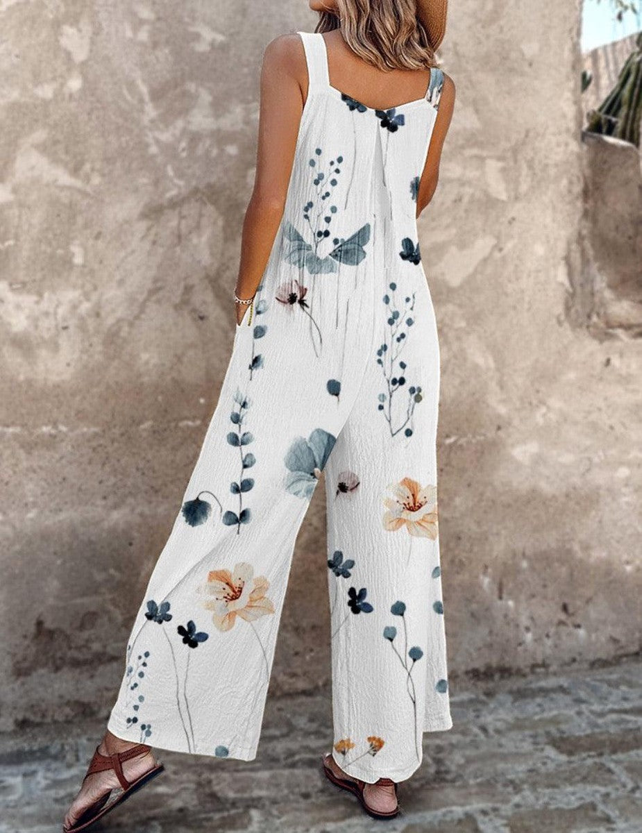 Fiona Floral Dungarees