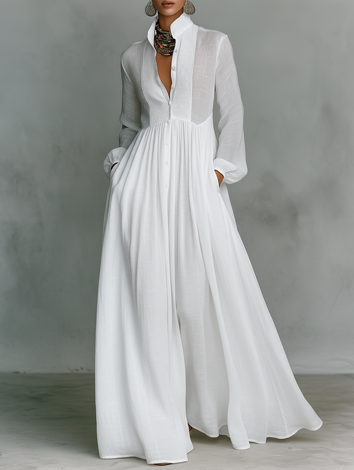 Celeste™ | Airy Linen Maxi Dress