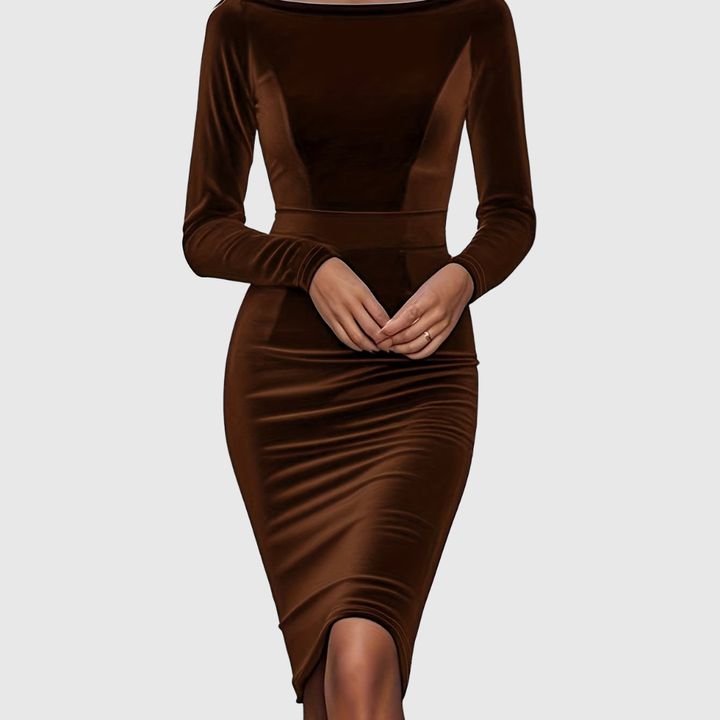 AVALANCHE | LUXURIOUS VELVET BODYCON DRESS