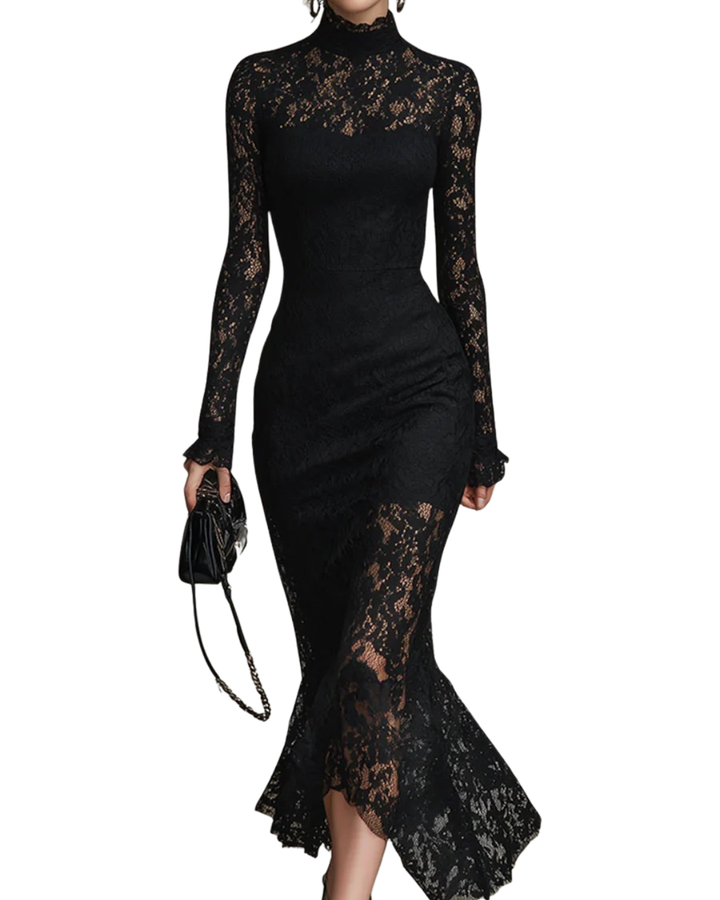 ALTHEA™ | The Black Lace Maxi Dress