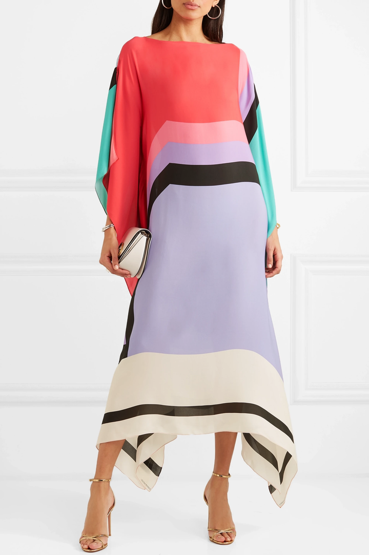 Xyrelvyn | Elegant Colorblock Maxi Dress