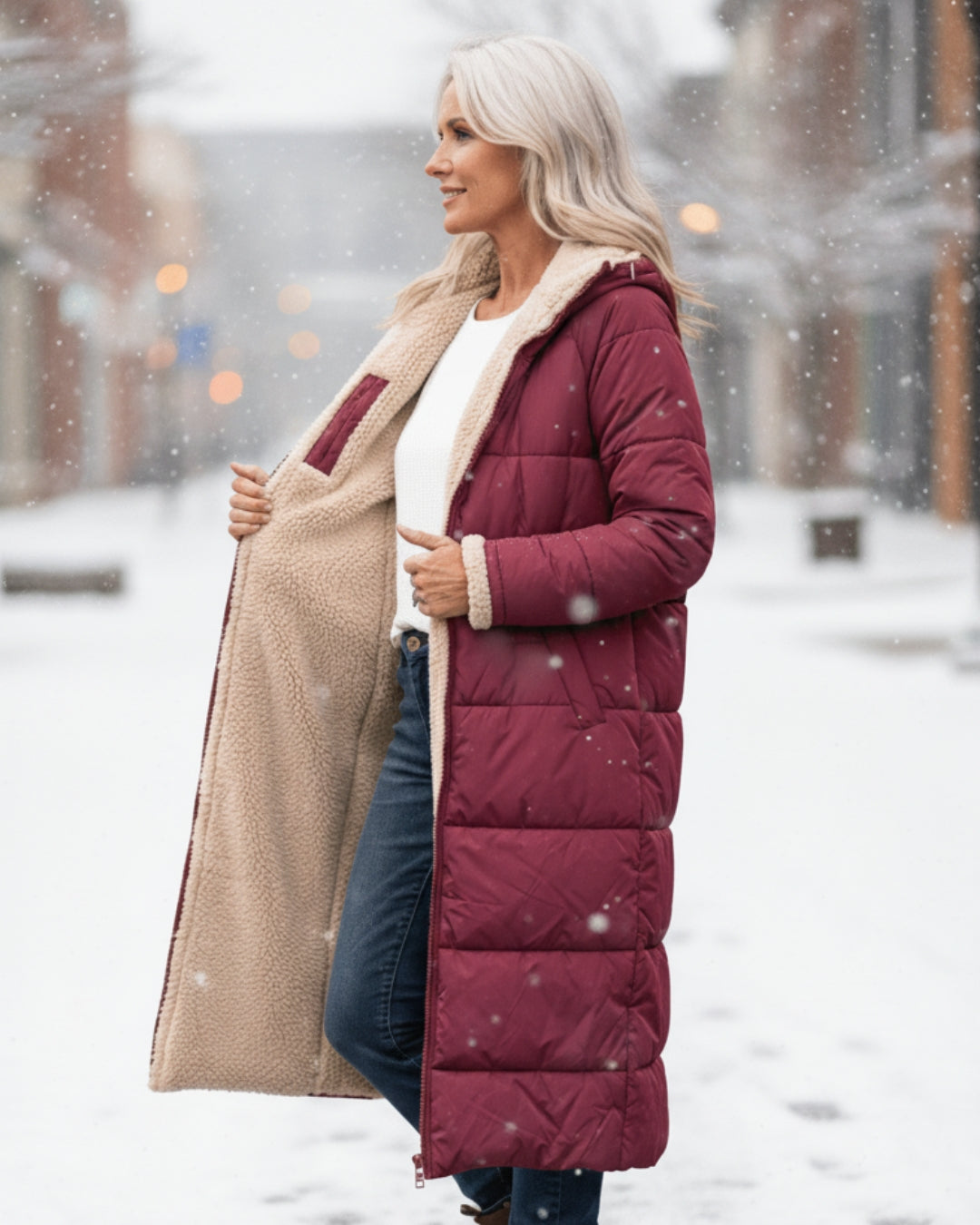 Margaret™ | Luxe Sherpa Longline Coat