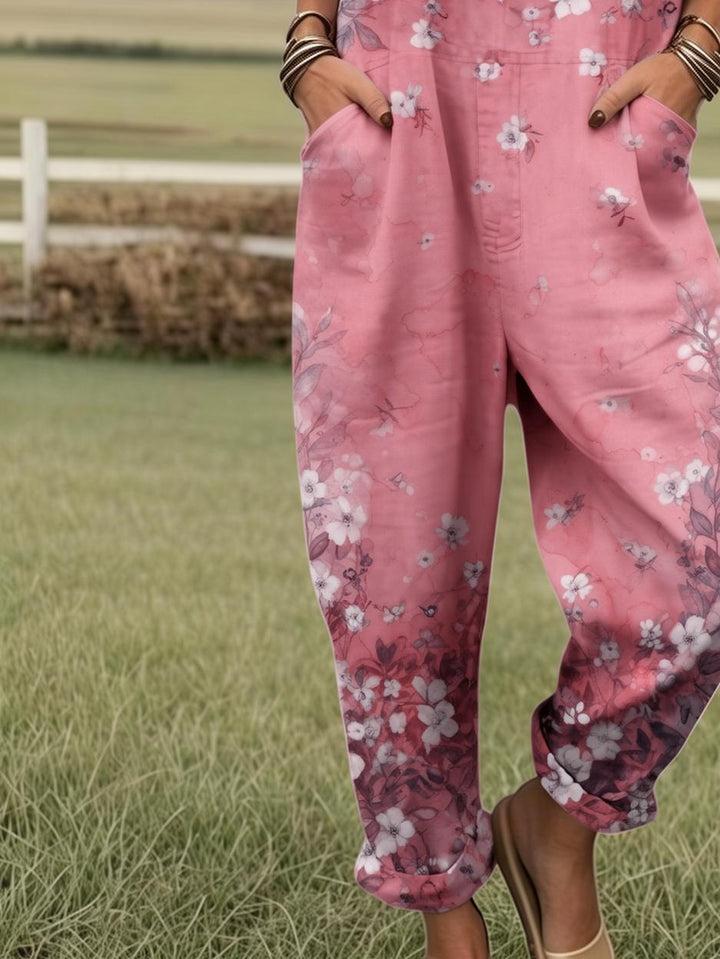 Petalwyn | Soft Blossom Garden Dungarees