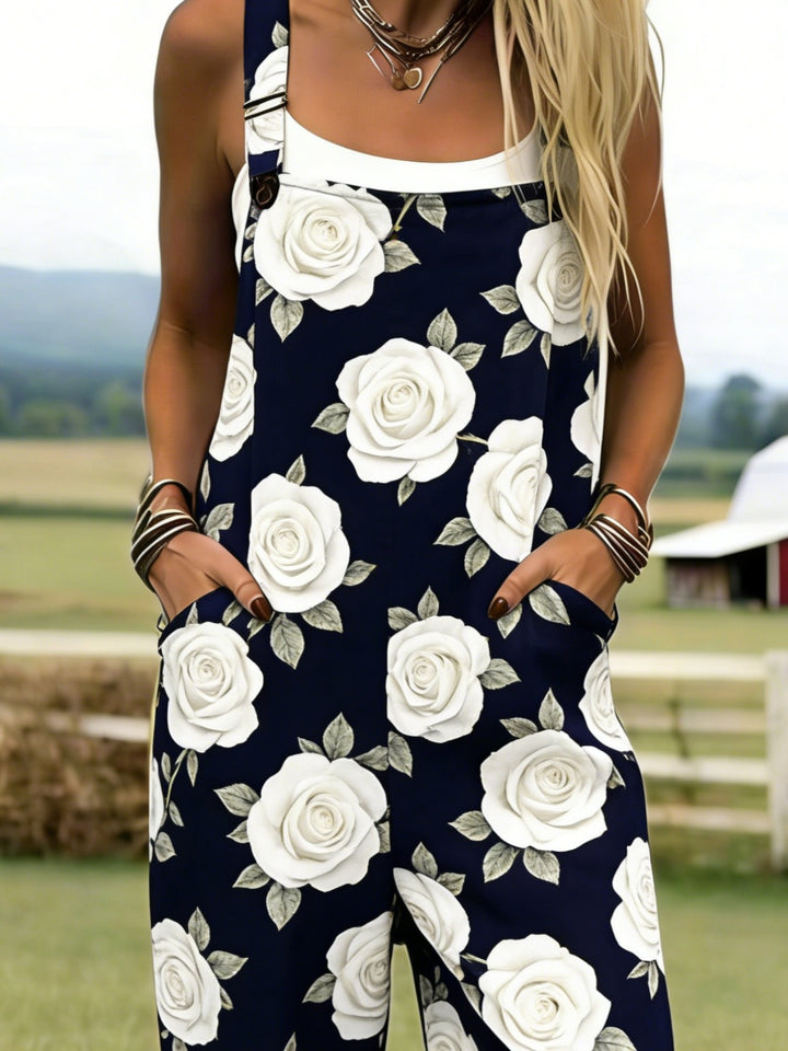 Windsor | Midnight Rose Garden Dungarees