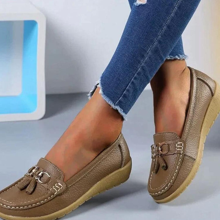 Comfort Loafers with Tassel Detail | Cushioned Walking Flats | Slip-On Everyday Shoes Canada