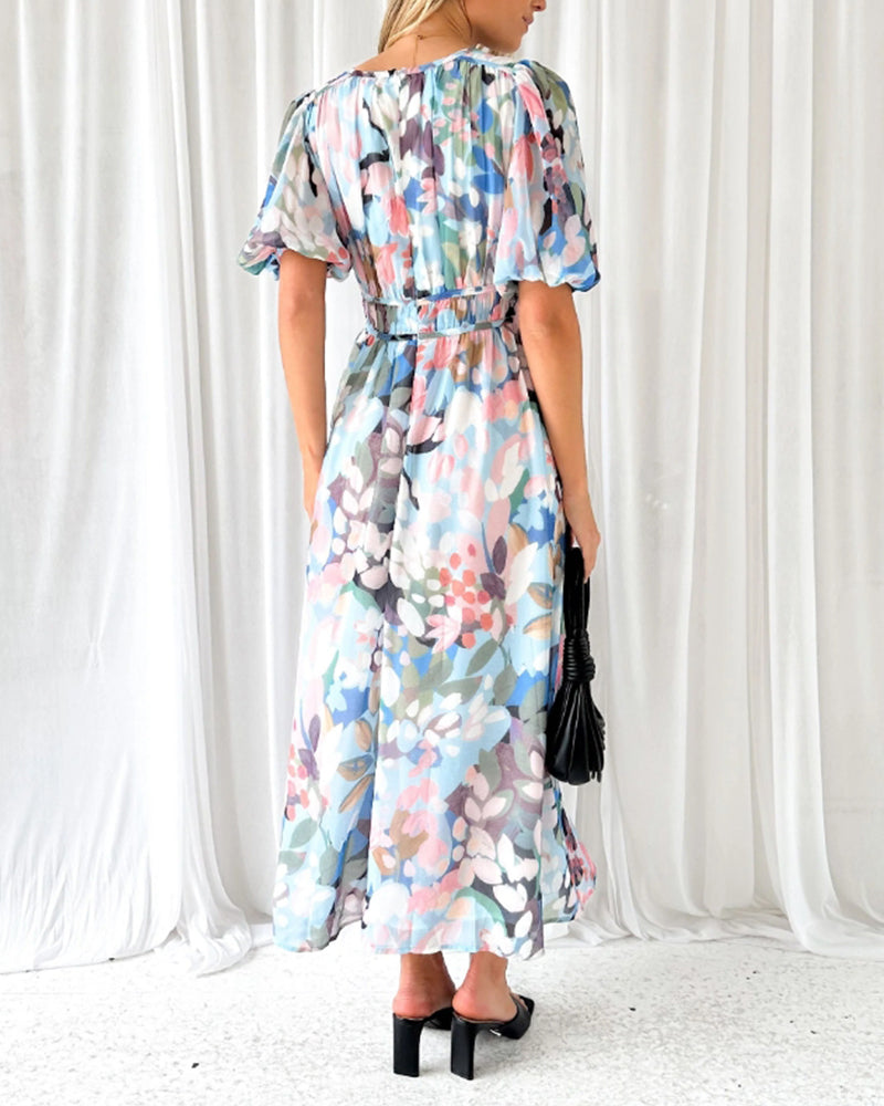 Corrine | Soft Floral Everyday Midi Dress