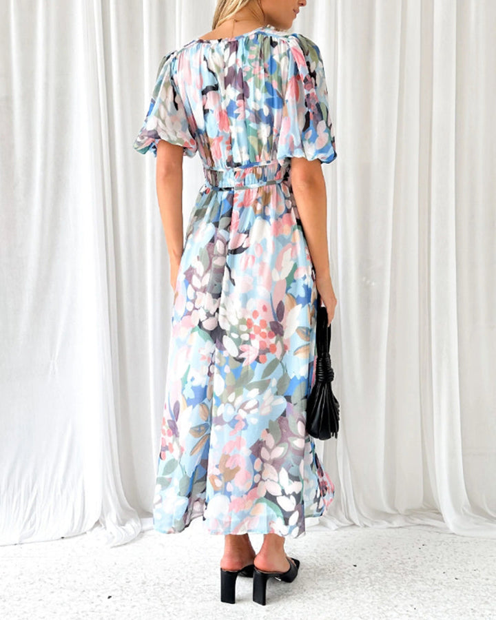 Corrine | Soft Floral Everyday Midi Dress