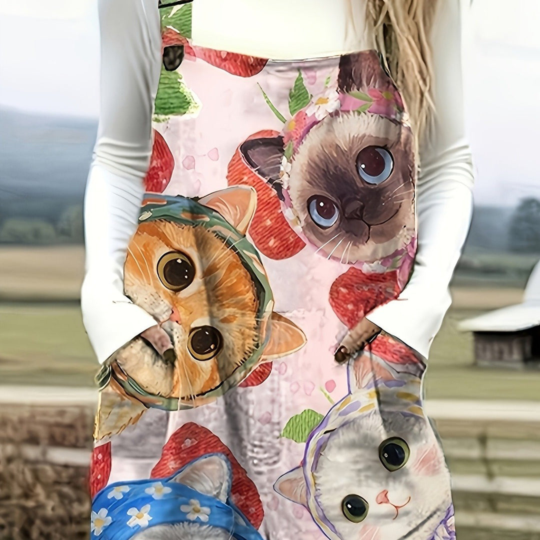 Brambley | Cottage Cat Garden Dungarees