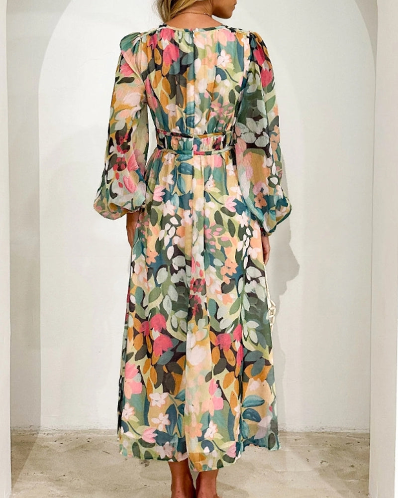 Corrine | Soft Floral Everyday Midi Dress