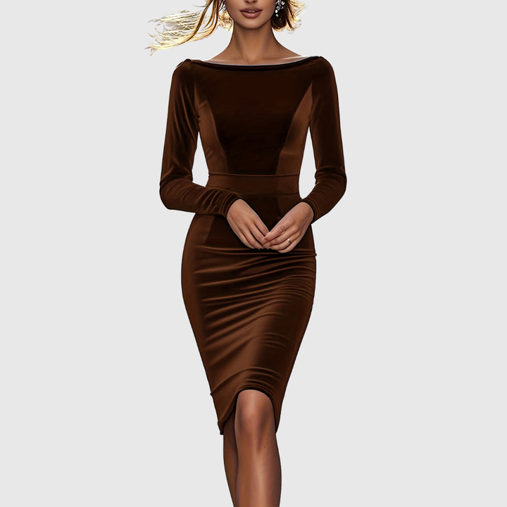 AVALANCHE | LUXURIOUS VELVET BODYCON DRESS