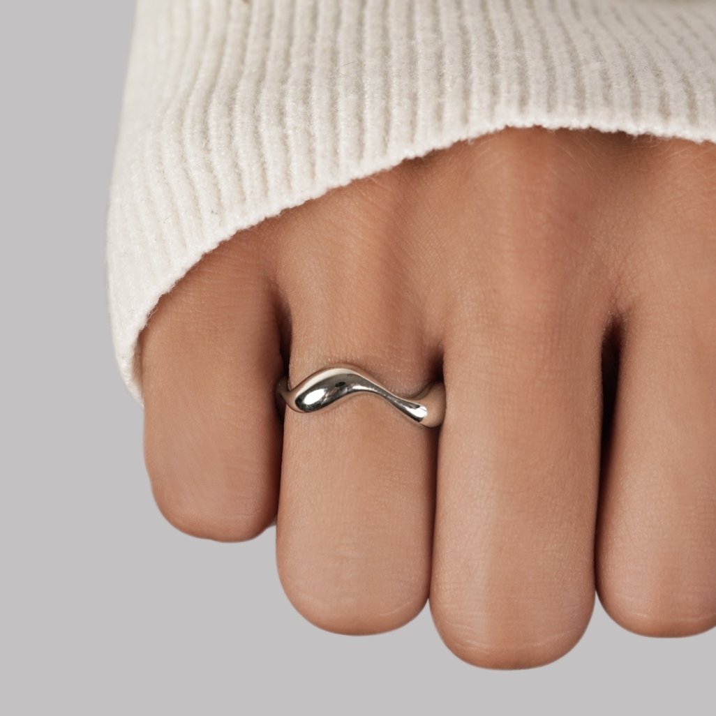 Silver Waves Ring