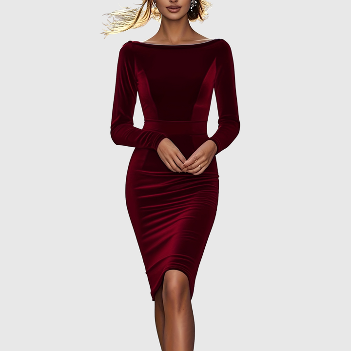 AVALANCHE | LUXURIOUS VELVET BODYCON DRESS