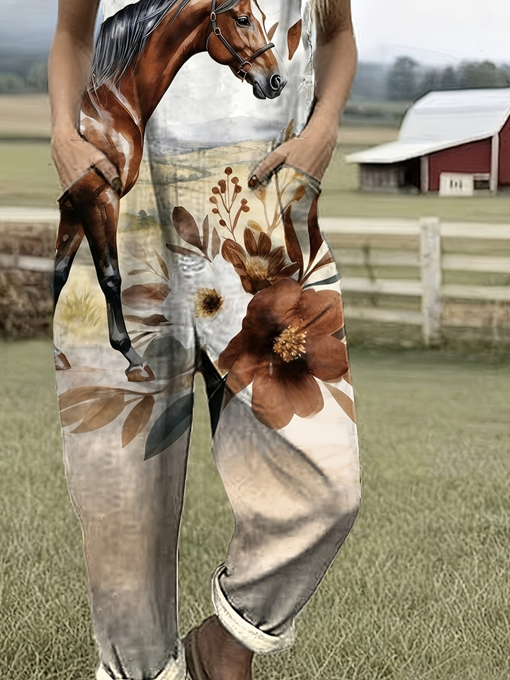 Willowmere | Rustic Equine Bloom Dungarees
