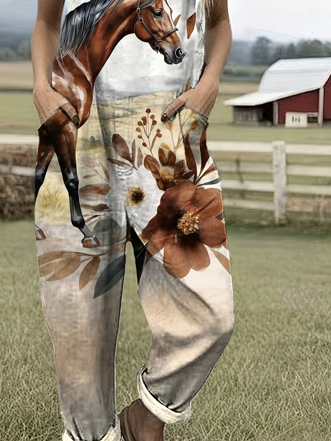 Willowmere | Rustic Equine Bloom Dungarees