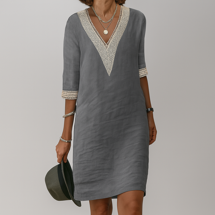 Eloria™ | Elegant Linen Summer Dress