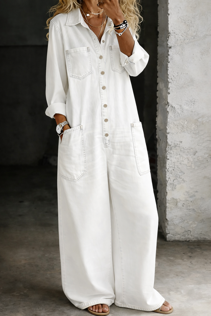 Lena | Soft Everyday Denim Jumpsuit