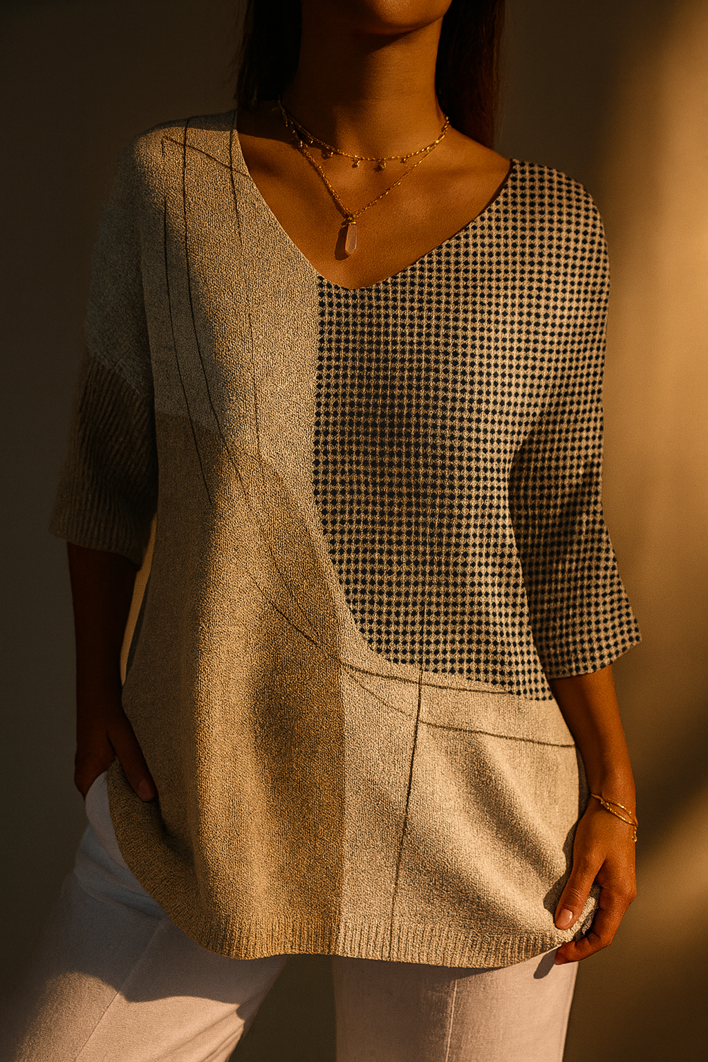 Isolde | Vintage Floral Knit Top