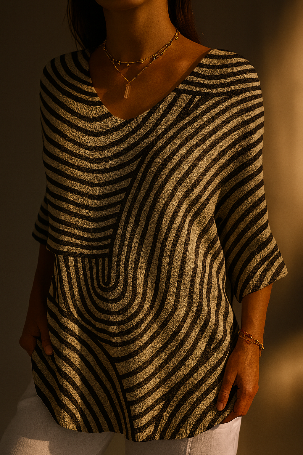 Rosaline | Vintage Floral Knit Top
