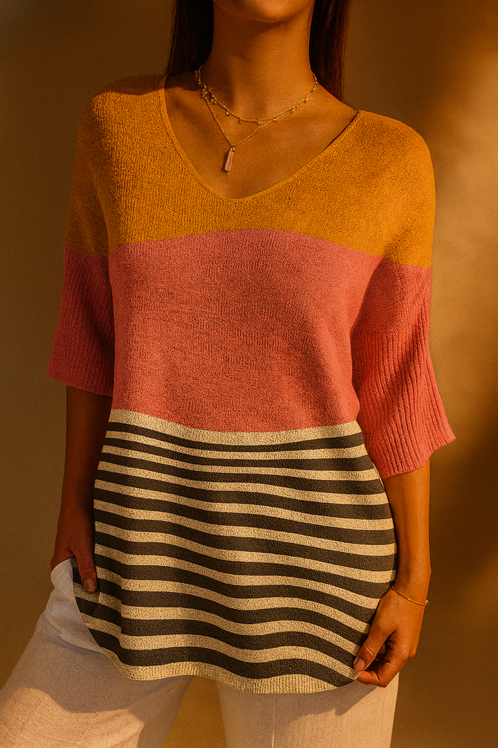 Margot | Vintage Floral Knit Top