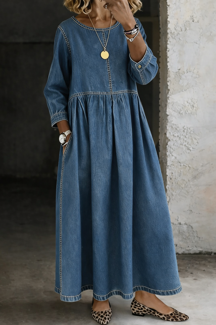 Melissa | Soft Denim Day Dress