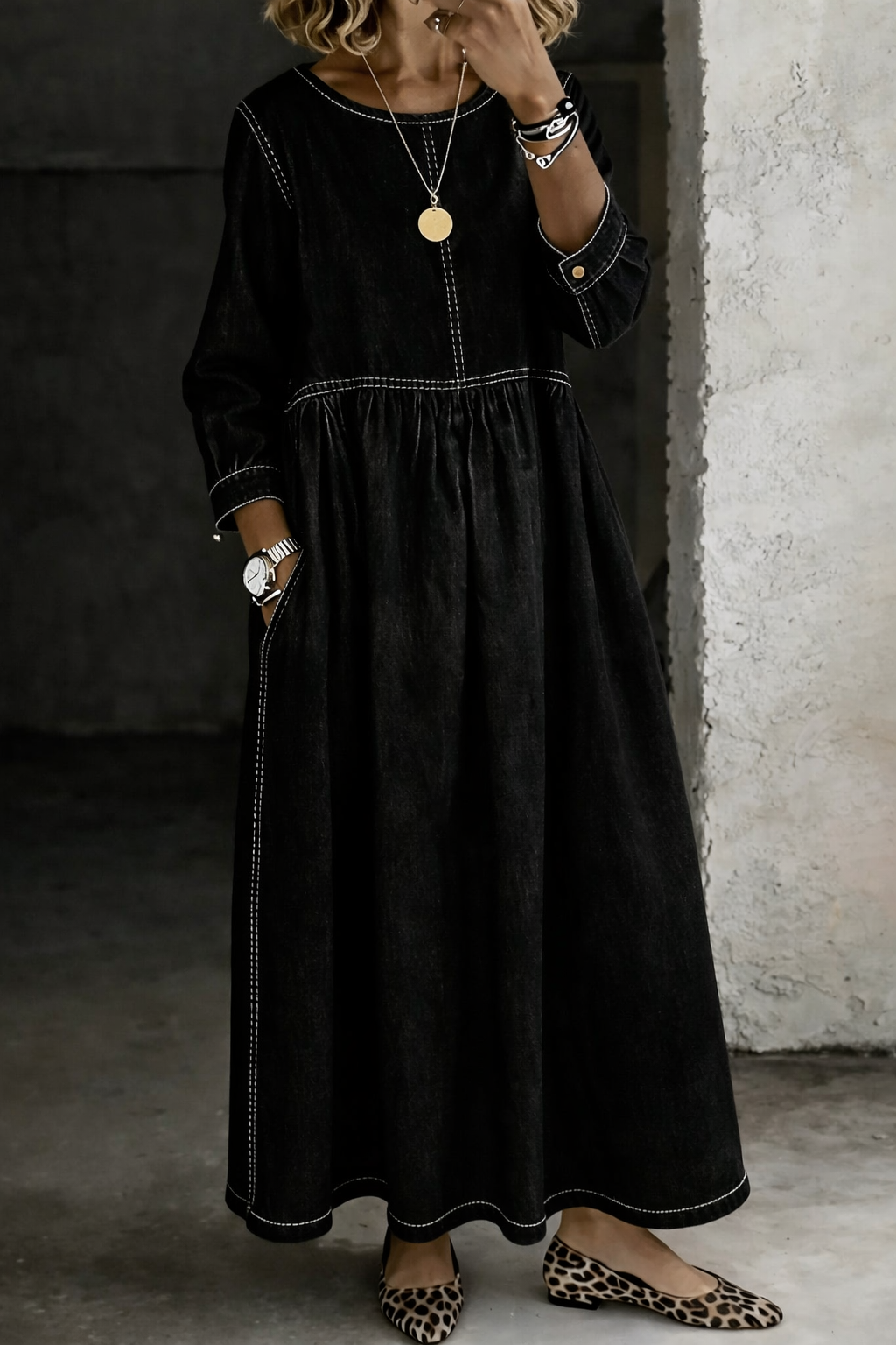 Melissa | Soft Denim Day Dress