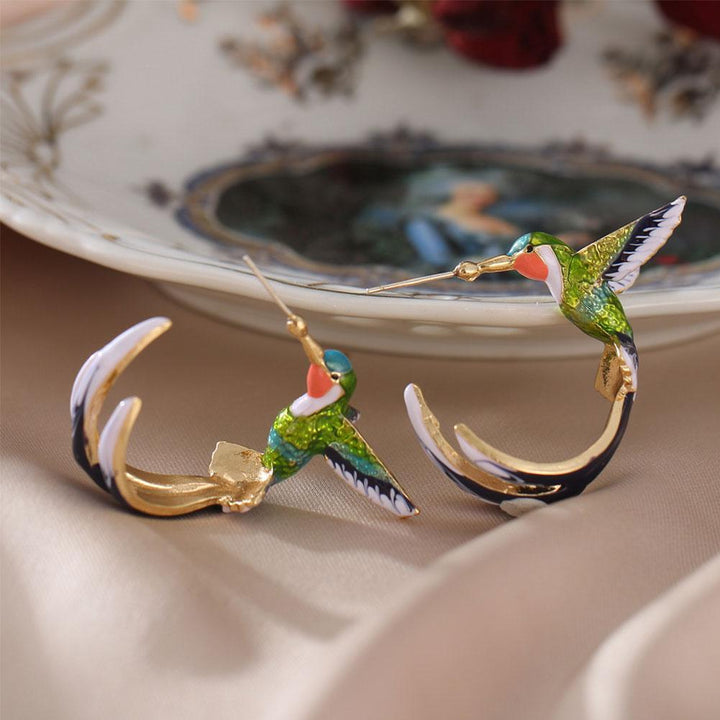 Unique Creative Hummingbird Earrings