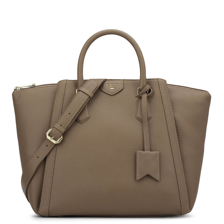 Élégance Paris - Timeless Waxed Leather Satchel