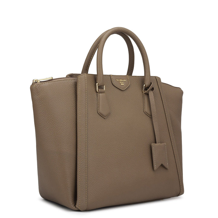 Élégance Paris - Timeless Waxed Leather Satchel