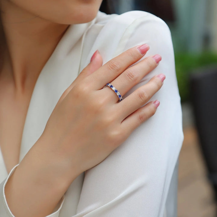 Elowen Sapphire Eternity Band