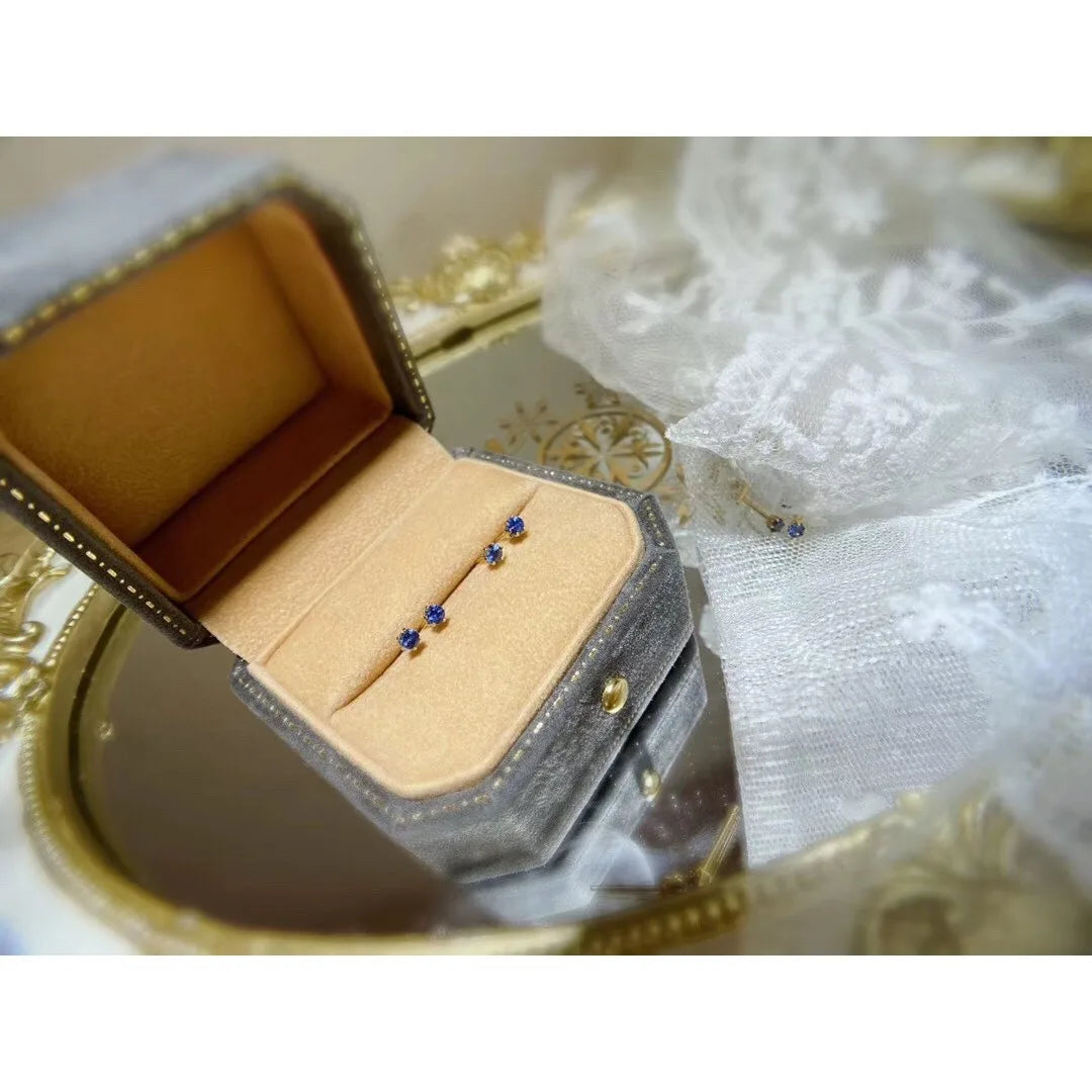 Soraya Petite Sapphire Studs