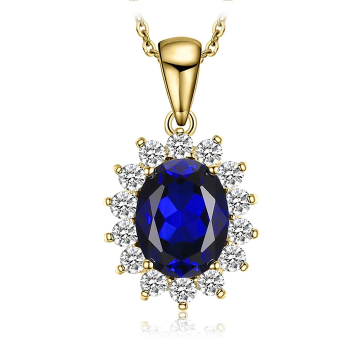 Elisara Crown Sapphire Pendant