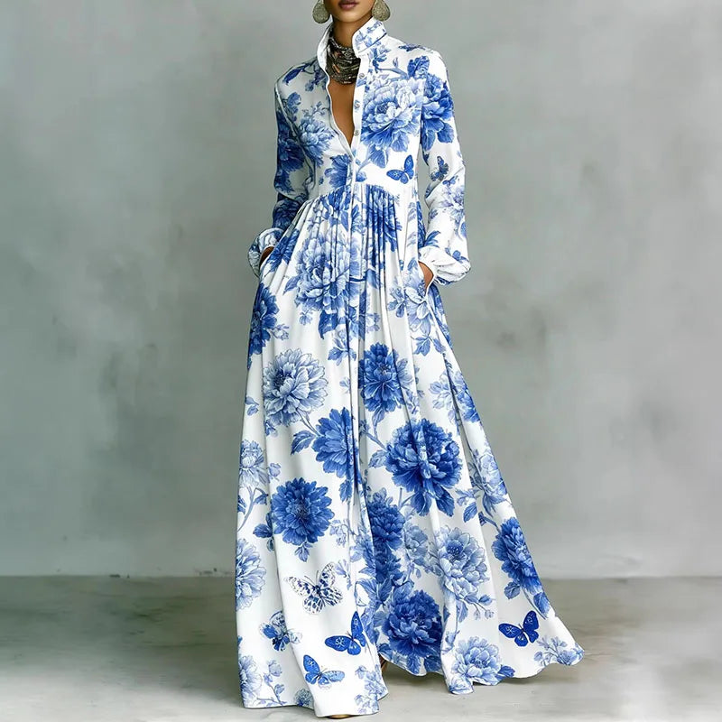 Arlena | Structured Button Maxi Dress