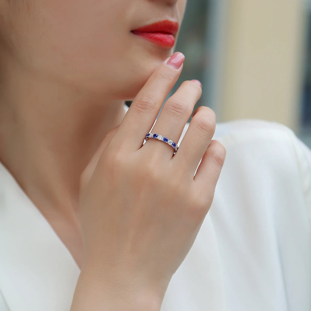 Elowen Sapphire Eternity Band