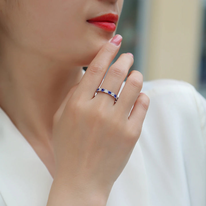 Elowen Sapphire Eternity Band