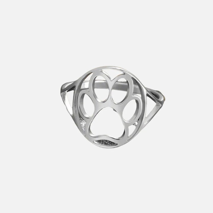 Open Paw Ring in Stainless Steel – Lightweight & Stylish