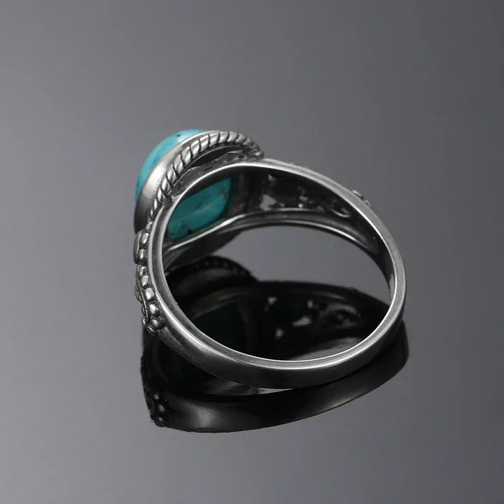 Timeless Oval Turquoise Silver Ring