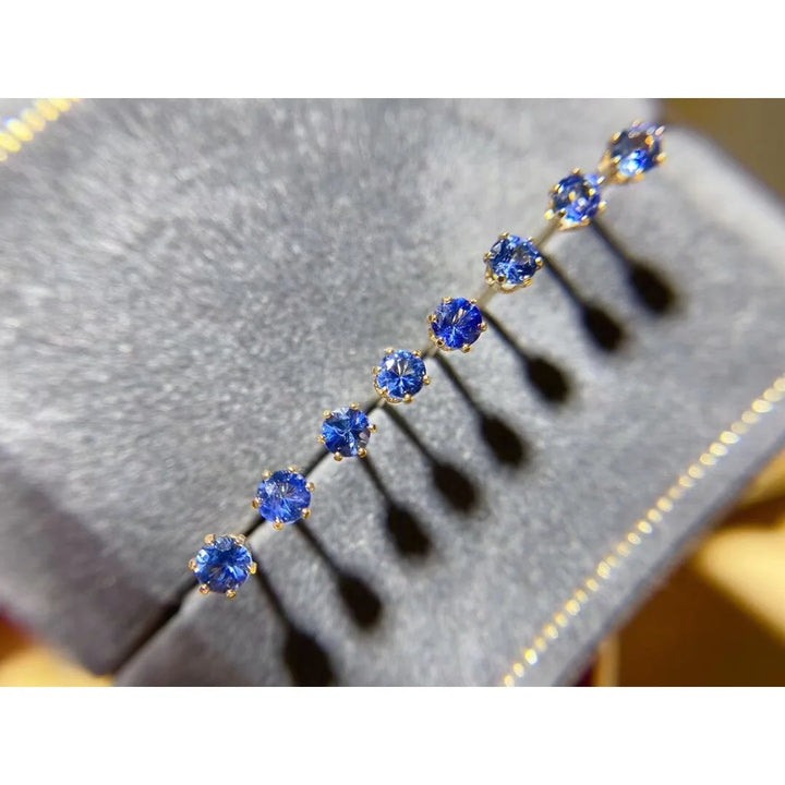 Soraya Petite Sapphire Studs
