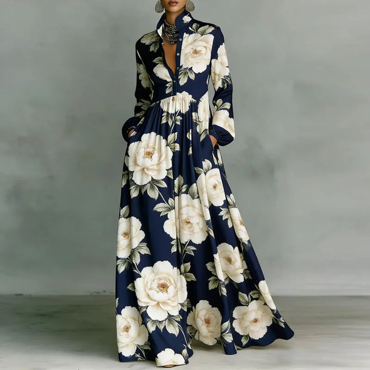 Arlena | Structured Button Maxi Dress