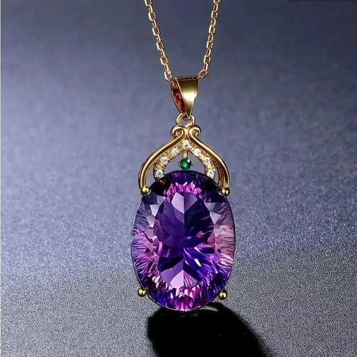 Sophisticated Crystal and Opal Pendant Necklace