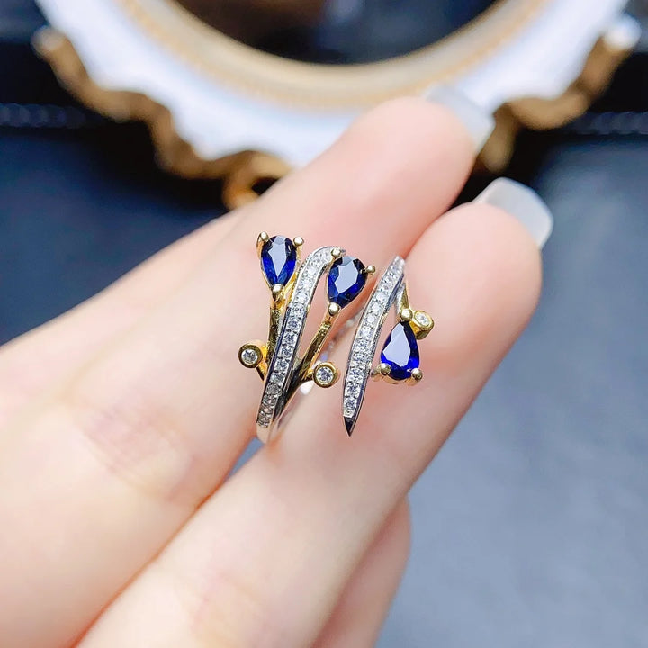 Avelyn Cascade Sapphire Ring