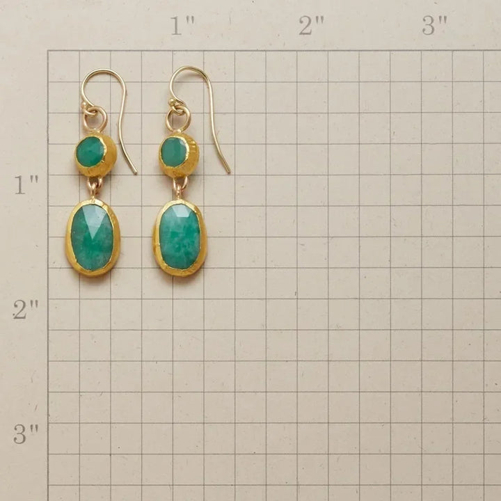 Simple turquoise earrings