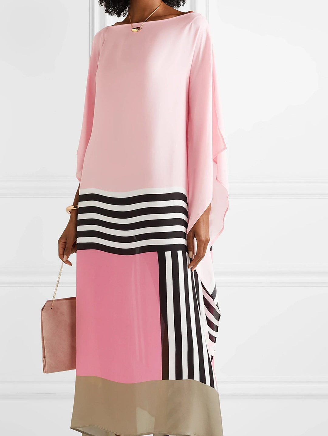 Xyrelvyn | Elegant Colorblock Maxi Dress