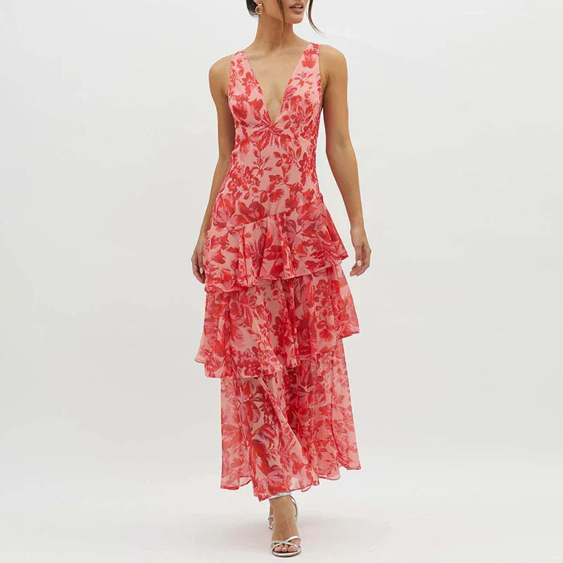 Elowen | Floral Tiered Maxi Dress